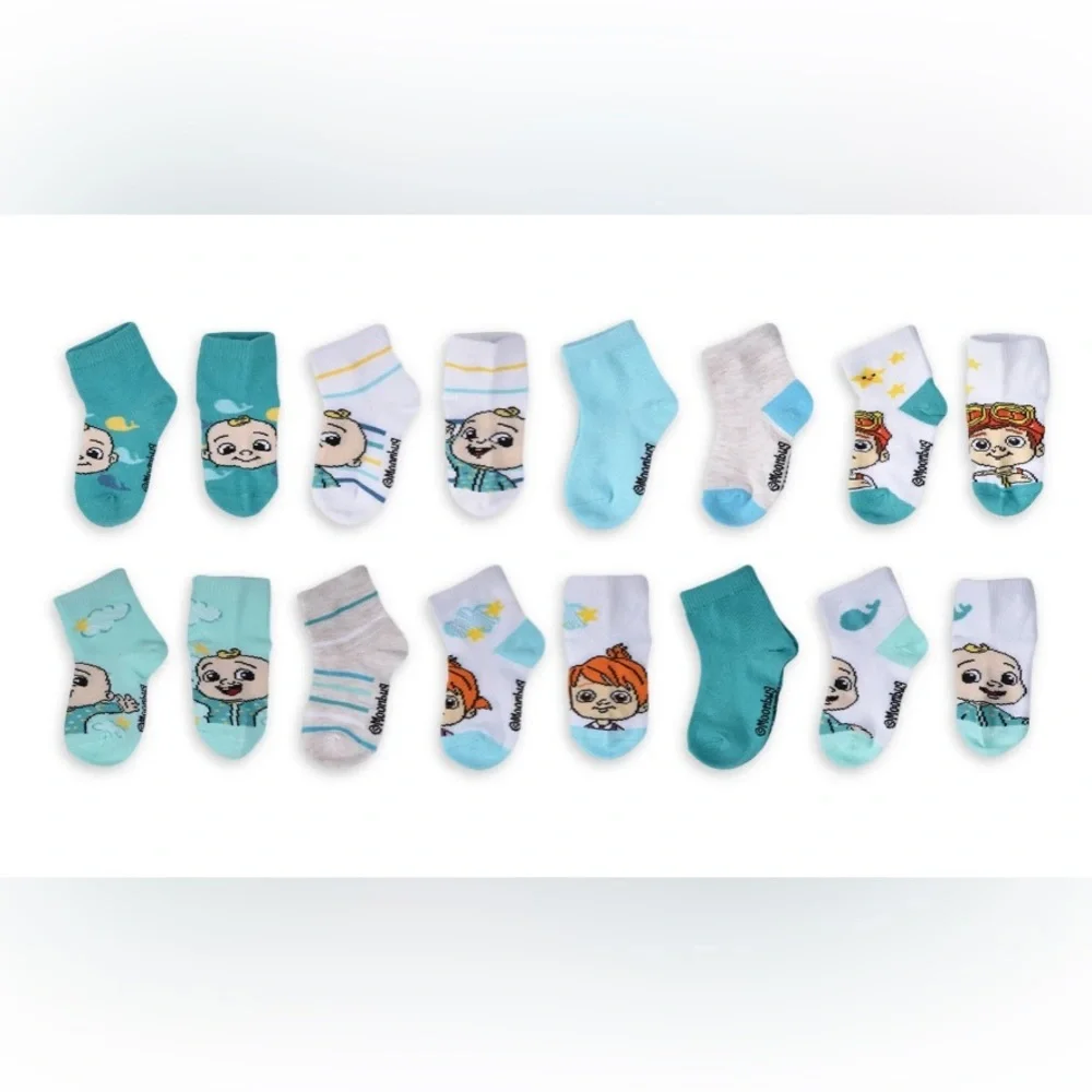 Toddler Unisex Cocomelon Ankle Socks- 10 pairs 12-24 MONTHS